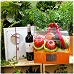 Mid Autumn Festival Fruit Basket - Taiwan Bai Er Sui Tea Gift Box - France Red Wine Hamper